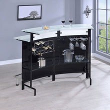Load image into Gallery viewer, Keystone - Home Bar With Stemware & Wine Storage - Black