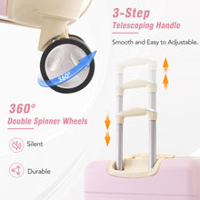 Load image into Gallery viewer, Hardshell Luggage Set 4 Pieces With Tsa Lock 20" / 24" / 28" Spinner Suitcase Lightweight - Light Pink