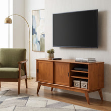 Load image into Gallery viewer, Draper - Handcrafted Mid Century Low TV Media Stand