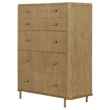 Load image into Gallery viewer, Stevie - Rectangular 5 Drawer Chest - Sand