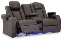 Load image into Gallery viewer, Fyne-dyme - Power Reclining Loveseat With Console/Adj Hdrst