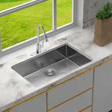 Load image into Gallery viewer, Undermount Stainless Steel Kitchen Sink, Deep Single Bowl Basin