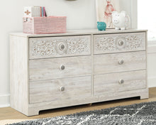 Load image into Gallery viewer, Paxberry - Six Drawer Dresser - Vinyl-Wrapped - Whitewash