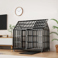 Load image into Gallery viewer, Heavy Duty Dog Crate Lockable Wheels