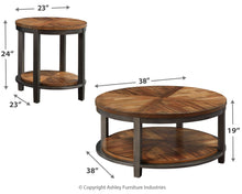 Load image into Gallery viewer, Roybeck - Occasional Table Set (Set of 3) - Light Brown / Bronze