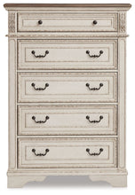 Load image into Gallery viewer, Realyn - Five Drawer Chest - White / Brown / Beige