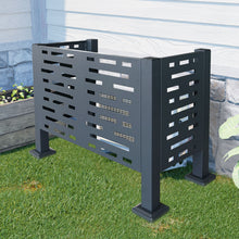 Load image into Gallery viewer, Air Conditioner Fence For Outdoor Units, Metal Privacy Fence Cover, Perfect To Conceal Air Conditioning Units, 3 Fence Panel