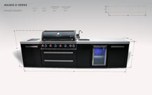 Load image into Gallery viewer, MONT ALPI 805 BLACK STAINLESS STEEL ISLAND WITH A BEVERAGE CENTER-MAi805-BSSBEV