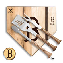 Load image into Gallery viewer, 4-Piece Silver Slugger Baseball BBQ Tools