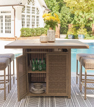 Load image into Gallery viewer, Walton Bridge Signature Design by Ashley Fire Pit Pub Table