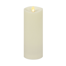 Load image into Gallery viewer, Pearl Ivory Outdoor Flameless Candle Pillar - Melted Top -