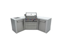 Load image into Gallery viewer, MONT ALPI 4-BURNER DELUXE ISLAND WITH 45-DEGREE CORNERS-MAi400-D45