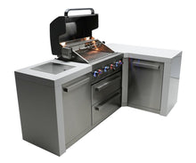Load image into Gallery viewer, MONT ALPI 4-BURNER DELUXE ISLAND WITH A 90-DEGREE CORNER-MAi400-D90