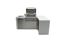 Load image into Gallery viewer, MONT ALPI 4-BURNER DELUXE ISLAND WITH A 90-DEGREE CORNER-MAi400-D90