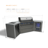 Load image into Gallery viewer, MONT ALPI 6-BURNER DELUXE ISLAND WITH 45-DEGREE CORNERS AND A FRIDGE CABINET-MAi805-D45FC