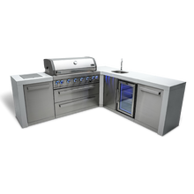 Load image into Gallery viewer, Mont Alpi 805 Deluxe Island with a 90 Degree Corner and Beverage Center-MAi805-D90BEV