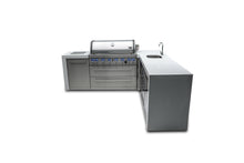 Load image into Gallery viewer, Mont Alpi 805 Deluxe Island with a 90 Degree Corner and Beverage Center-MAi805-D90BEV