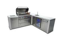 Load image into Gallery viewer, Mont Alpi 805 Deluxe Island with a 90 Degree Corner and Beverage Center-MAi805-D90BEV