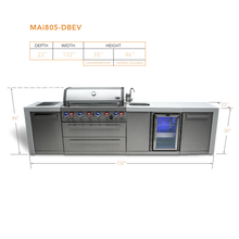 Load image into Gallery viewer, Mont Alpi 805 Deluxe Island with a Beverage center-MAi805-DBEV