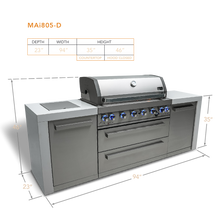 Load image into Gallery viewer, MONT ALPI 6-BURNER DELUXE ISLAND-MAi805-D