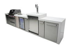 Load image into Gallery viewer, MONT ALPI 4-BURNER DELUXE ISLAND WITH A KEGERATOR AND A BEVERAGE CENTER-MAi400-DKEGBEV