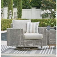 Load image into Gallery viewer, Seton Creek Outdoor Swivel Lounge with Cushion
