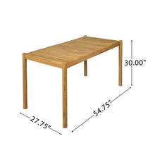 Load image into Gallery viewer, 5 Piece Outdoor Dining Set With Table And Arm Chairs - Dark Gray / Light Teak / Teak