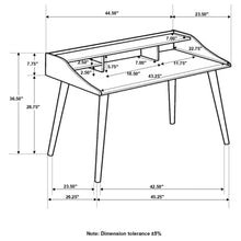 Load image into Gallery viewer, Writing Desk With 4 Compartments - Gray