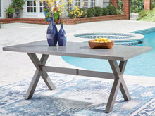Load image into Gallery viewer, Half Moon Beach - Rectangular Dining Table With Umbrella Option - Gray
