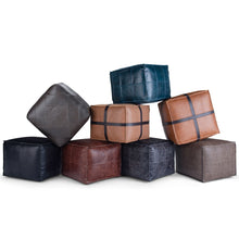 Load image into Gallery viewer, Bowen - Square Pouf - Black