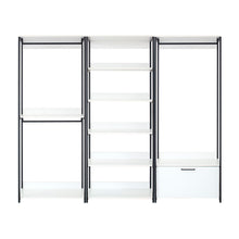 Load image into Gallery viewer, Fiona - Freestanding Walk-In Closet System - White - Wood