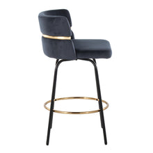 Load image into Gallery viewer, Cinch - Contemporary Fixed Height Counter Stool With Swivel & Round Footrest (Set of 2)