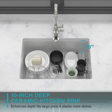 Load image into Gallery viewer, Rectangular Deep Single Bowl, Kitchen Sink With Dual Mount Installation