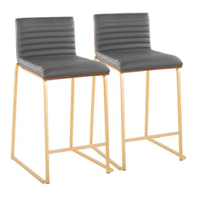 Load image into Gallery viewer, Mason Mara - Contemporary Design Fixed Height Counter Stool (Set of 2)