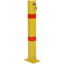 Load image into Gallery viewer, Square Parking Bollard Pole Barrier With Lock For Car Parking Protection And Home Garage Street Decor