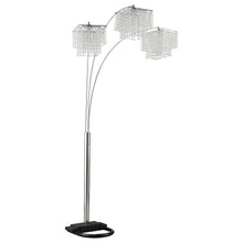 Load image into Gallery viewer, Bali - Shores Hanging Crystal Arc Floor Lamp Floor Lamp - Chrome
