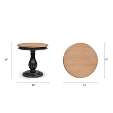 Load image into Gallery viewer, Winslow - Round Pedestal Side Table - Natural / Light Brown
