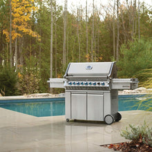 Load image into Gallery viewer, Napoleon Prestige PRO 665 Propane Gas Grill with Infrared Rear Burner and Infrared Side Burner and Rotisserie Kit