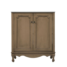 Load image into Gallery viewer, Vintage Bathroom Vanity With Ceramic Sink, Adjustable Shelves