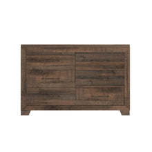 Load image into Gallery viewer, 6 Drawer Wooden Dresser - Brown