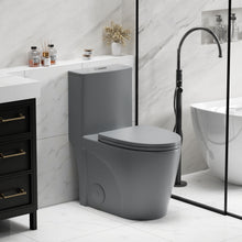 Load image into Gallery viewer, 1 Piece Toilet With Tornado Flush, Dual Flush, And ADA Height Comfort Chair