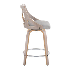 Load image into Gallery viewer, Charlotte - Farmhouse Fixed Height Counter Stool & Swivel With Round Footrest (Set of 2)