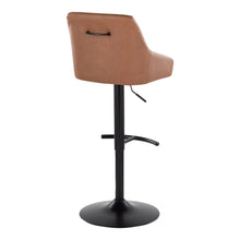 Load image into Gallery viewer, Hannah - Transitional Adjustable Barstool With Swivel With Rounded T Footrest (Set of 2)