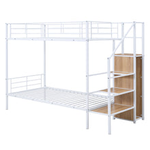 Load image into Gallery viewer, Bunk Bed With Lateral Storage Ladder And Wardrobe