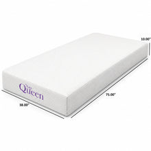 Load image into Gallery viewer, 10" Charcoal Memory Foam Mattress