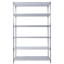 Load image into Gallery viewer, 6 Tier 6000Lbs Capacity Nsf Metal Shelf Wire Shelving Unit, Heavy Duty Adjustable Storage Rack With Wheels & Shelf Liners For Commercial Grade Utility Steel Storage Rack