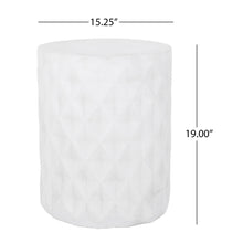 Load image into Gallery viewer, Outdoor Lightweight Concrete, Side Table - Antique White