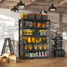 Load image into Gallery viewer, Industrial Heavy Duty Metal Garage Shelving Unit, Adjustable Storage Rack