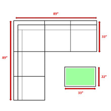 Load image into Gallery viewer, Comfortable Modern Patio Rattan Sectional Set With Cushions