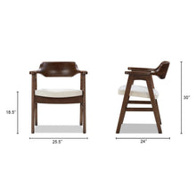 Load image into Gallery viewer, Hayes - Curved Dining Arm Chair - Light Beige